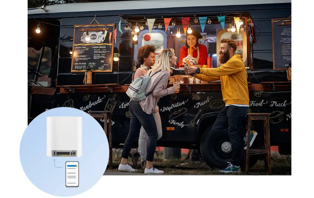 ASUS EXPERTWIFI EBM68 AX7800 Tri-Band Wi-Fi 6 Mesh WiFi System 2 Pack - White ASUS EXPERTWIFI EBM68 AX7800 Tri-Band Wi-Fi 6 Mesh WiFi System 2 Pack - White